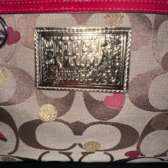 Coach Poppy Laura “Secret Admirer” Heart Glam Tote – Limited Edition ❤️✨ - Picture 12 of 14